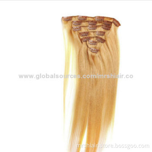 20-inch 70g Straight 7 Pieces Set 100% Brazilian Remy Clip in Hair
